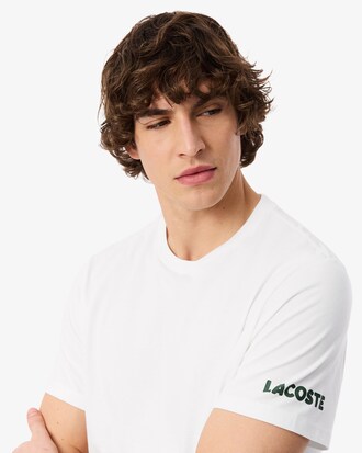 Loungewear-T-Shirt aus Baumwolle mit Druck