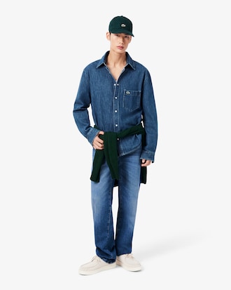 Cap aus Baumwoll-Denim