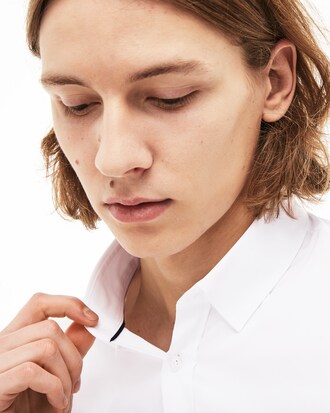 Slim Fit Herren-Hemd aus Baumwoll-Popeline mit Stretch