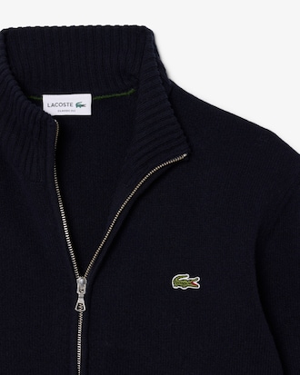Pullover aus Tuchwolle mit Rei&szlig;verschluss