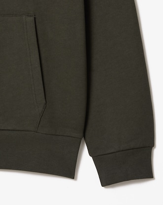 Hoodie aus Fleece mit Reißverschluss