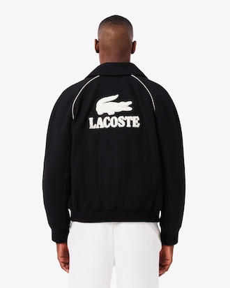 Collegejacke aus Wolle mit Akzent-Badge