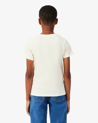 T-Shirt von Lacoste aus strukturierter Baumwolle