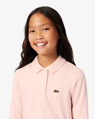 Kleid aus Stretch-Piqu&eacute; mit langen &Auml;rmeln