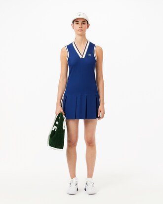 Tenniskleid aus Piqué mit abnehmbarem Futter