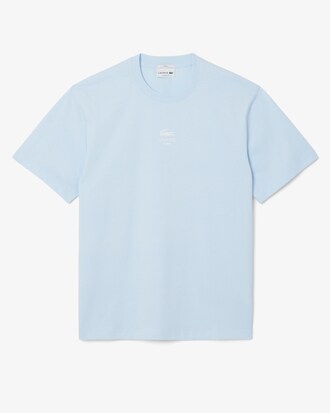 T-Shirt aus Baumwolle mit Signatur-Print