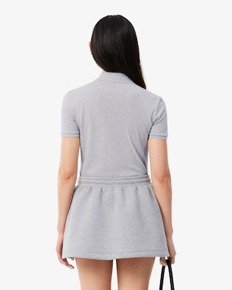 Slim Fit Damen LACOSTE Poloshirt aus Stretch-Baumwoll-Piqu&eacute;