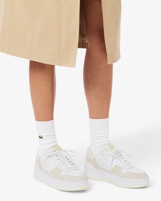 Damen-Sneakers T-Clip Platform aus Wildleder
