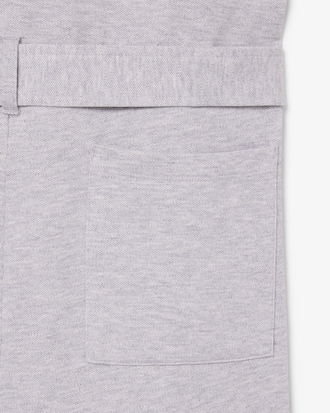 Jumpsuit aus Stretch-Piqu&eacute; mit Polokragen