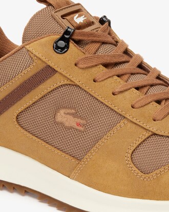 Herren-Sneakers JOGGEUR 2.0 aus Ton-in-Ton Textil und Veloursleder