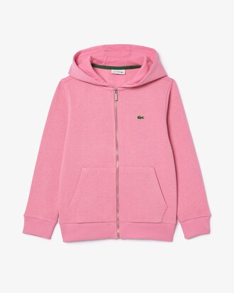 Hoodie aus Fleece mit Reißverschluss