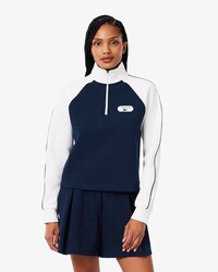 Sweatshirt Tennis Heritage mit Badge und Quarter Zip
