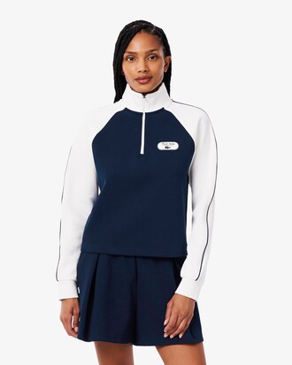 Sweatshirt Tennis Heritage mit Badge und Quarter Zip