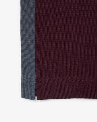 Classic Fit-Polohemd aus Petit Piqu&eacute; mit Colorblock-Design