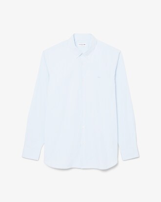 Slim Fit-Hemd aus gestreifter Stretch-Popeline