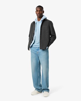 Classic Fit-Polohemd L.12.12 aus Petit Piqué mit Streifen