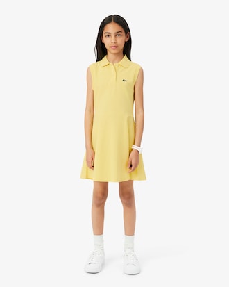 &Auml;rmelloses Kleid aus Stretch-Piqu&eacute;