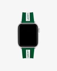 Unisex LACOSTE Apple Watch-Silikonband in gr&uuml;n