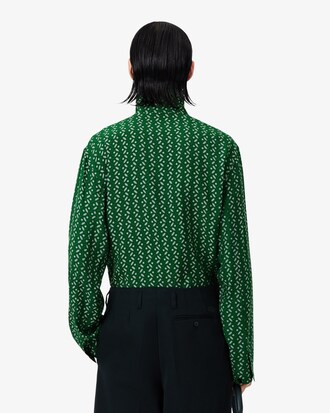 Regular Fit-Hemd Runway aus Satin mit Print