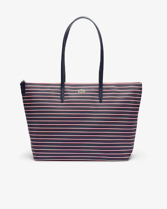 Große Tote Bag L.12.12 Concept mit Streifen