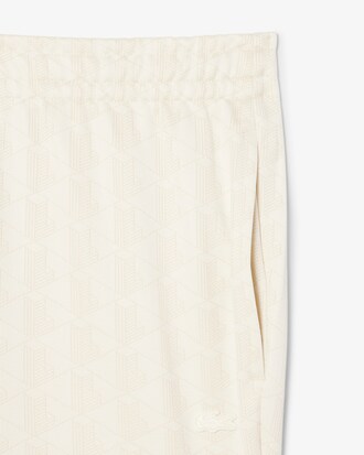 Regular Fit-Shorts aus Jacquard mit Monogramm