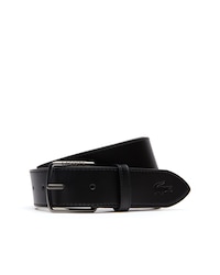 Herren Lederg&uuml;rtel mit LACOSTE-gravierter Dornschnalle