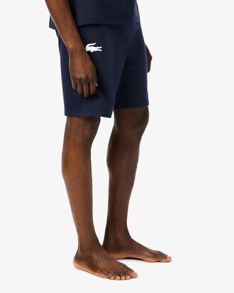 Straight Fit-Pyjamashorts aus Fleece