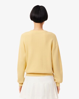 Relaxed Fit-Pullover aus Baumwolle mit Rundhalsausschnitt