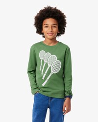T-Shirt aus Baumwolle mit langen &Auml;rmeln