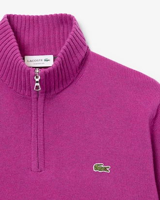Pullover aus Tuchwolle mit Rei&szlig;verschluss und hohem Kragen