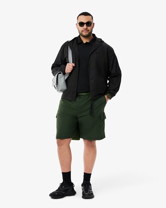 Komprimierbare Jacke aus wasserabweisendem Nylon