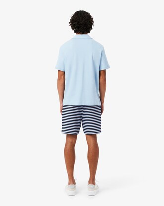 Regular Fit-Shorts aus gestreifter Baumwolle