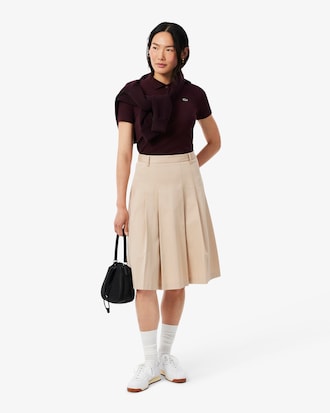 Slim Fit-Polohemd L.12.D aus gerippter Baumwolle