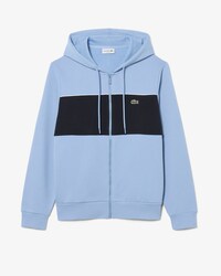 Hoodie mit Rei&szlig;verschluss und Colorblock-Design