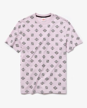 Unisex T-Shirt mit Paisleyprint LACOSTE L!VE