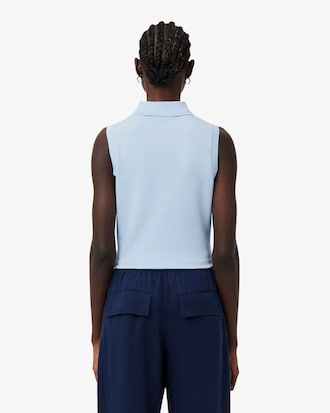 &Auml;rmelloses, dehnbares Slim Fit-Polohemd L.12.D