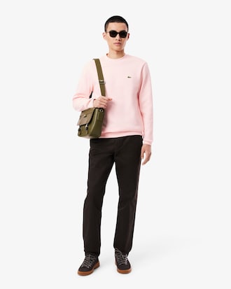Sweatshirt aus Fleece mit Rundhalsausschnitt