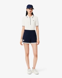 Tennis-Polohemd mit temperaturregulierender Technologie, Regular Fit