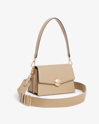 Ledertasche Tennis Bliss mit Klappverschluss