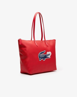 Damen L.12.12 CONCEPT Tote Bag mit Krokodilherz 