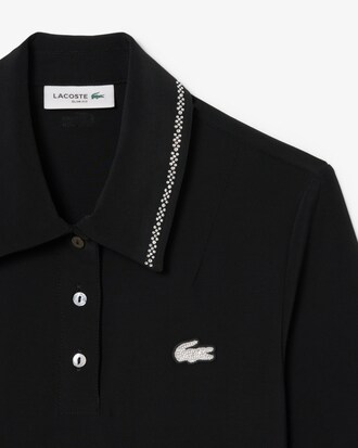 Slim Fit-Polohemd L.12.D mit Strassdetails