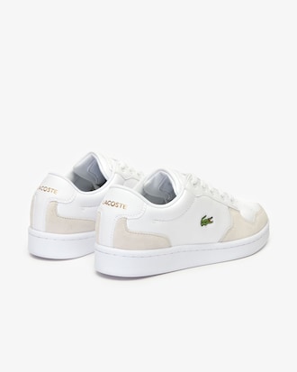 Damen-Sneakers MASTERS CUP aus Leder und Veloursleder