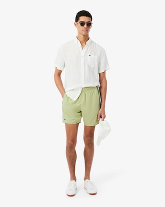 Halblange Badehose mit Colorblock-Design