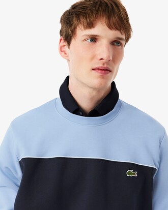 Fleece-Sweatshirt mit Colorblock-Design