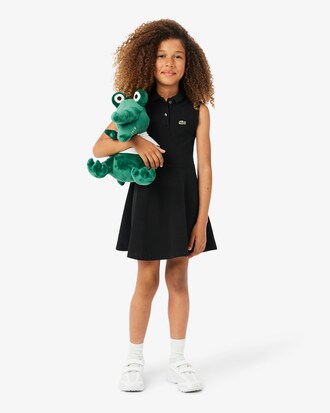 &Auml;rmelloses Kleid aus Stretch-Piqu&eacute;