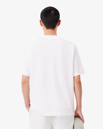 Loose Fit-T-Shirt aus schwerer Baumwolle mit Print