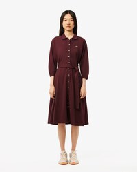 Loose Fit-Polokleid aus Piqué