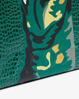 Tote Bag Runway mit geprägtem Krokodil