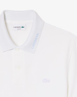 Slim Commuter Fit-Polohemd aus Piqu&eacute; mit Branding aus Jacquard