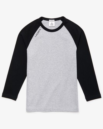 Unisex LACOSTE L!VE Baumwoll-T-Shirt